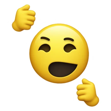 Ironic Yellow classic single smiley emoji with face and ironic thumbs up sticker