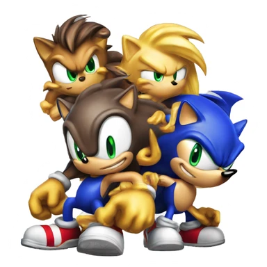 a nes with sonic triple trouble level 1 sticker