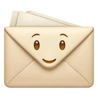 Letter color pale beige creamy sticker