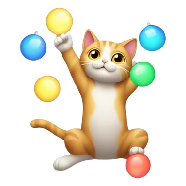 Cat lifting lights sticker