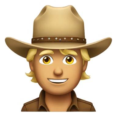 Donald Trump wearing a cowboy hat with White House on the background  sticker