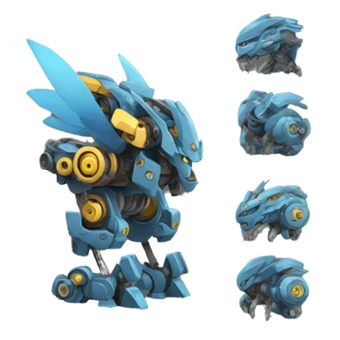Mechanical Pokémon-Digimon-dragon-Bionicle-Mecha sticker