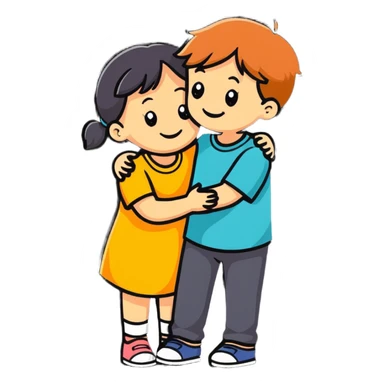 boy and girl boyfriends sticker