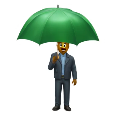 Raining money on human sticker