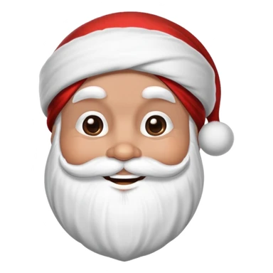 darker brown faced santa with turban sticker