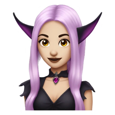 vampire witch elf with purple and black hair friends girl friends with pink fairy vampire sticker