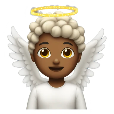 angel with christmas lights sticker