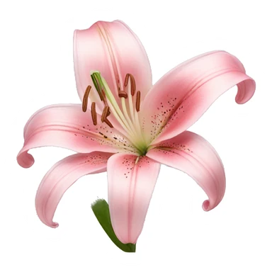 light pink lilium sticker