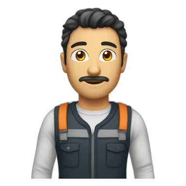 Homme énervé sticker