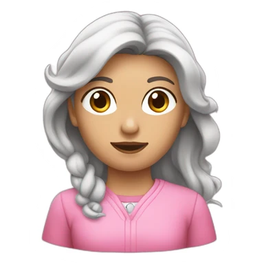 fille qui conduit habillée en rose sticker