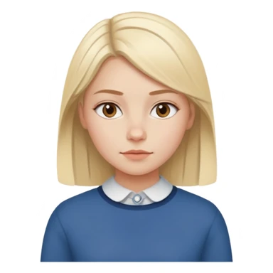 scandinavian girl with modern scandinavian clothes sticker