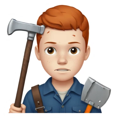 13 y/o Brian robeson at the beginning of Hatchet
determined, has hatchet sticker