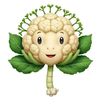 Polliflower.  It is a cauliflower floret with skinny arms and legs and a heart. sticker