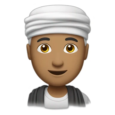 Un musulman qui fait la prière ￼ sticker