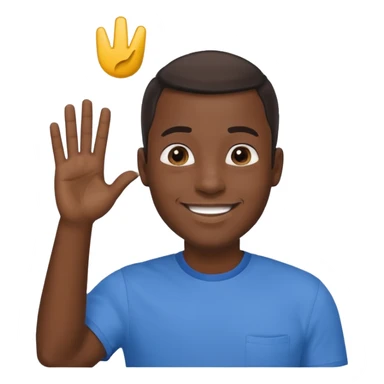 Black dude doing a salute emoji  sticker