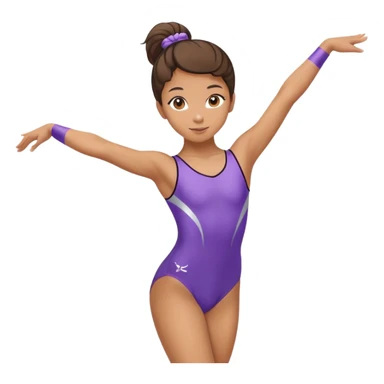 Sofia doing gymnastics  sticker