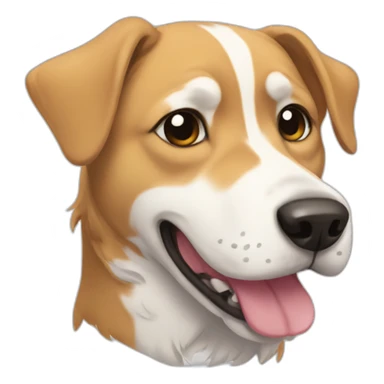 dog in anime style sticker