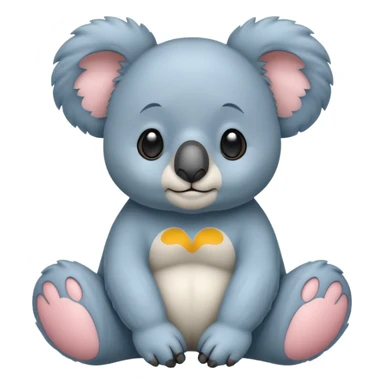 Blue koala bear sticker