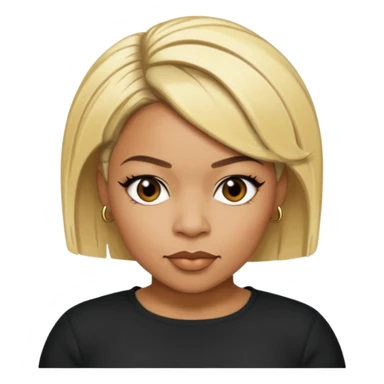 Tionne T-Boz Watkins with short blonde hair sticker