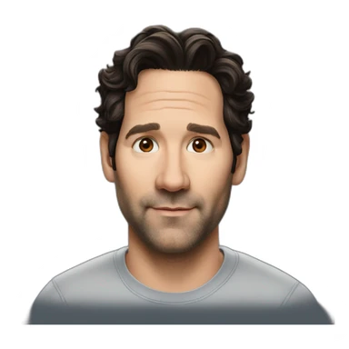 Paul Rudd wearing t-shirt sticker