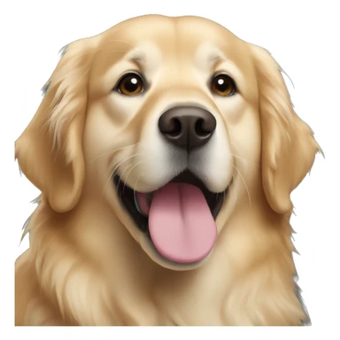 Golden retriever in Christmas  sticker