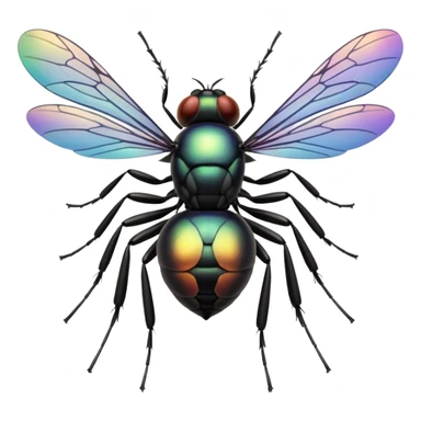 A swarm of Flies everywhere sticker