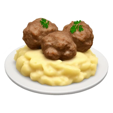Swedish meatballs  with mash potatoes  sticker