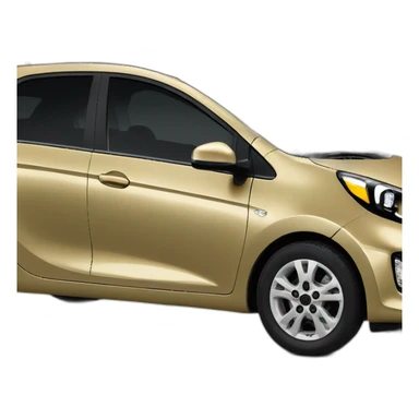 Gold Kia picanto sticker