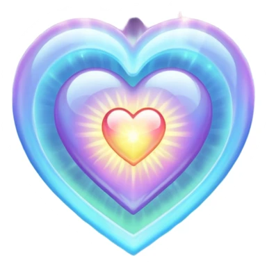 Heavenly heart sticker