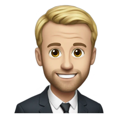 Squeezie macron sticker