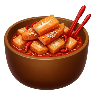 kimmchi dish brown bowl sticker