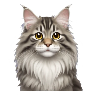 Maine coon Siberian kitten sticker