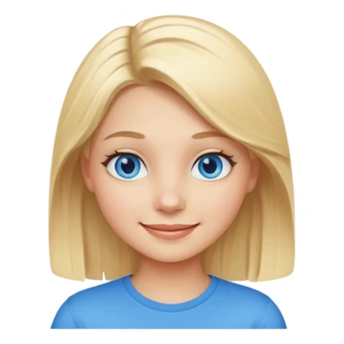 Aesthetic blonde Beautiful girl Cool smile sticker