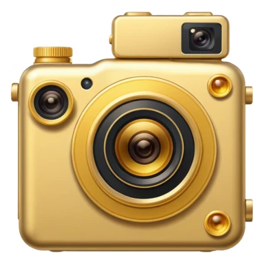 a premium to quality made of gold photocamera sticker