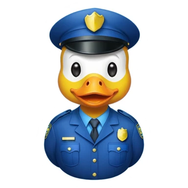 Police duck sticker