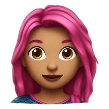 Spiderman girl sticker