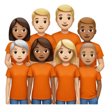 charity festival night with orange tshirt sticker