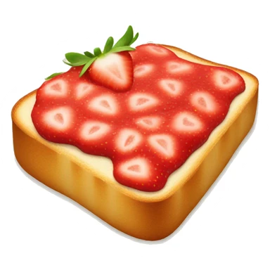 strawberry toast sticker