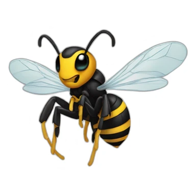 Donald Trump as wasp sticker