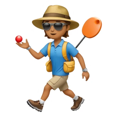 Disc golfing sticker