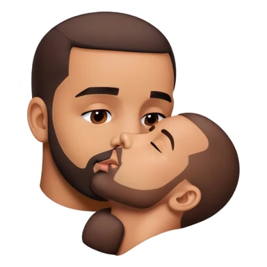 Drake kissing Drake emotionally sticker