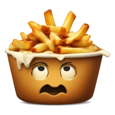 Poutine qui mange une poutine sticker