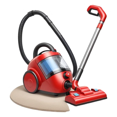 vacuum cleaner cleaning dust from a carpet, visible dust particles being sucked in, soft fabric carpet texture, modern household appliance, dynamic suction effect, 3D cartoon style, mobile game icon style, centered composition, clean background, no people, no animals, no text, no watermark

 sticker