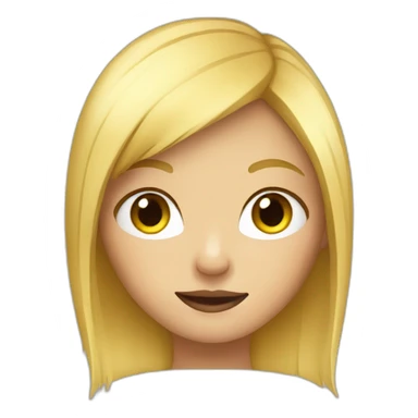 Blond sassy girl sticker