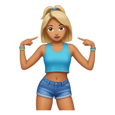 Girl twerking  sticker