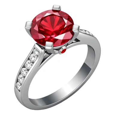 glitter rubi diamond married ring prata sticker