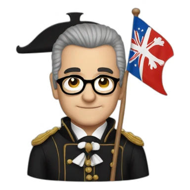 Martin Scorsese with a Corsican flag sticker