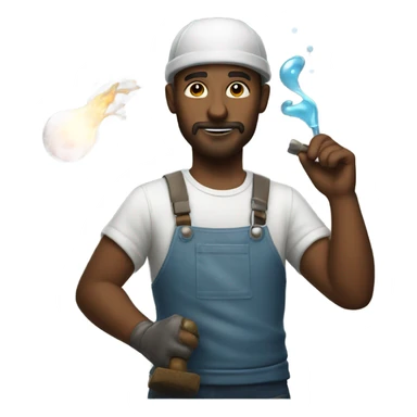 Glass blower sticker