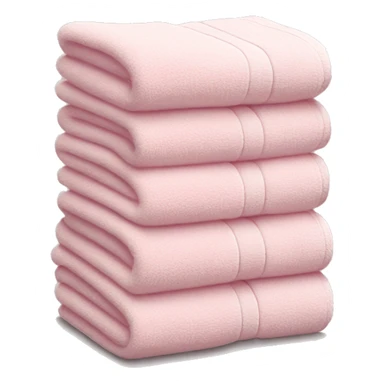 Light pink stacked towels sticker