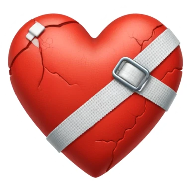 Heart with bandage sticker
